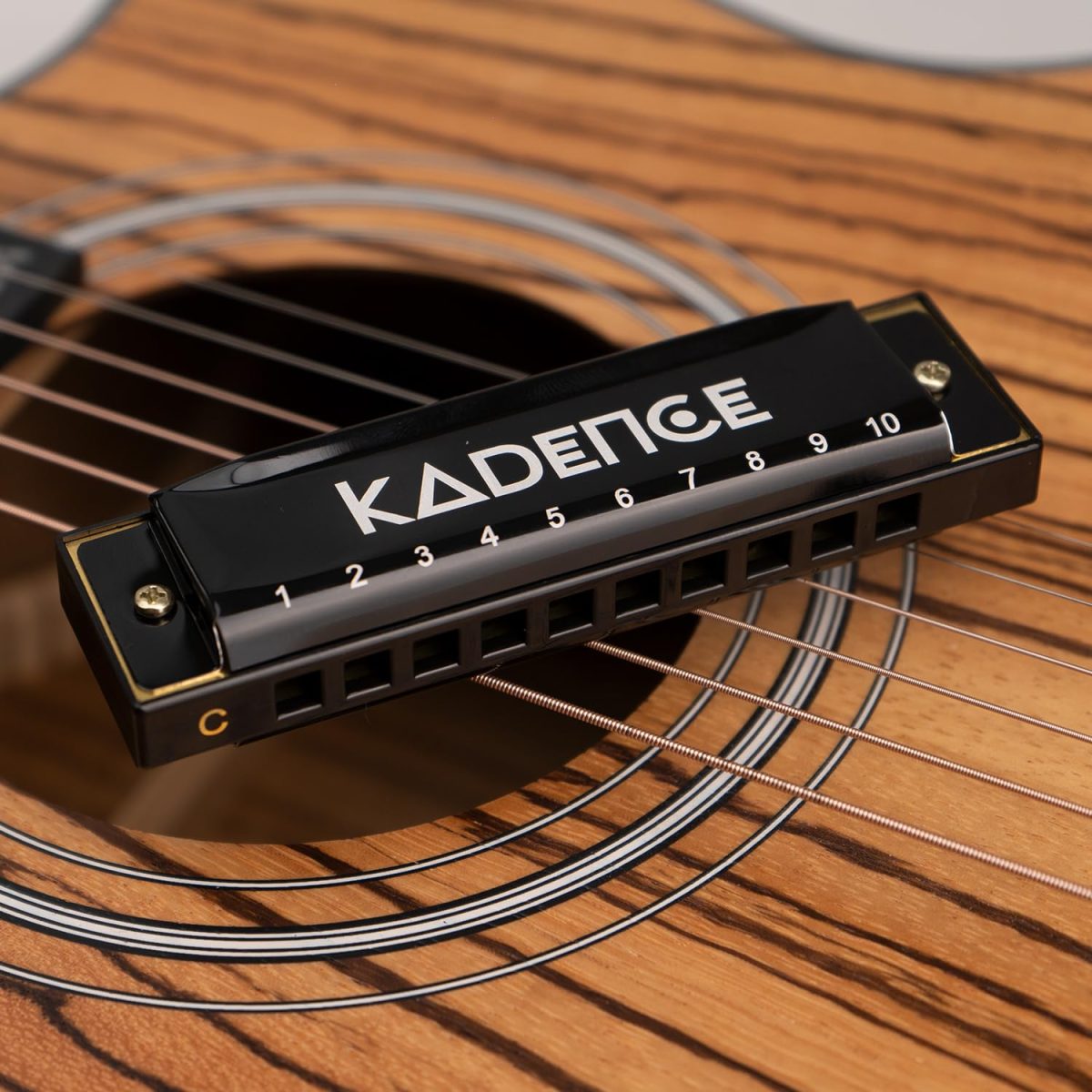 71wCs0ymafL._SL1500_ Kadence Daitonic Harmonica T104, With Learning course Key of C 10 Holes 20 tones Mouth Organ for Kids Adults and Beginners,with Hard Case (Black) - Image 6