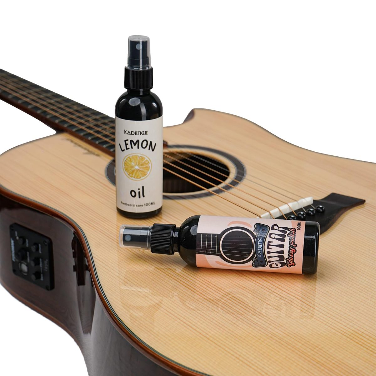 Kadence 100ml Lemon Oil and 100ml Glossy Guitar Polish for Guitar Fretboard3 Kadence 100ml Lemon Oil and 100ml Matte Guitar Polish - Image 5