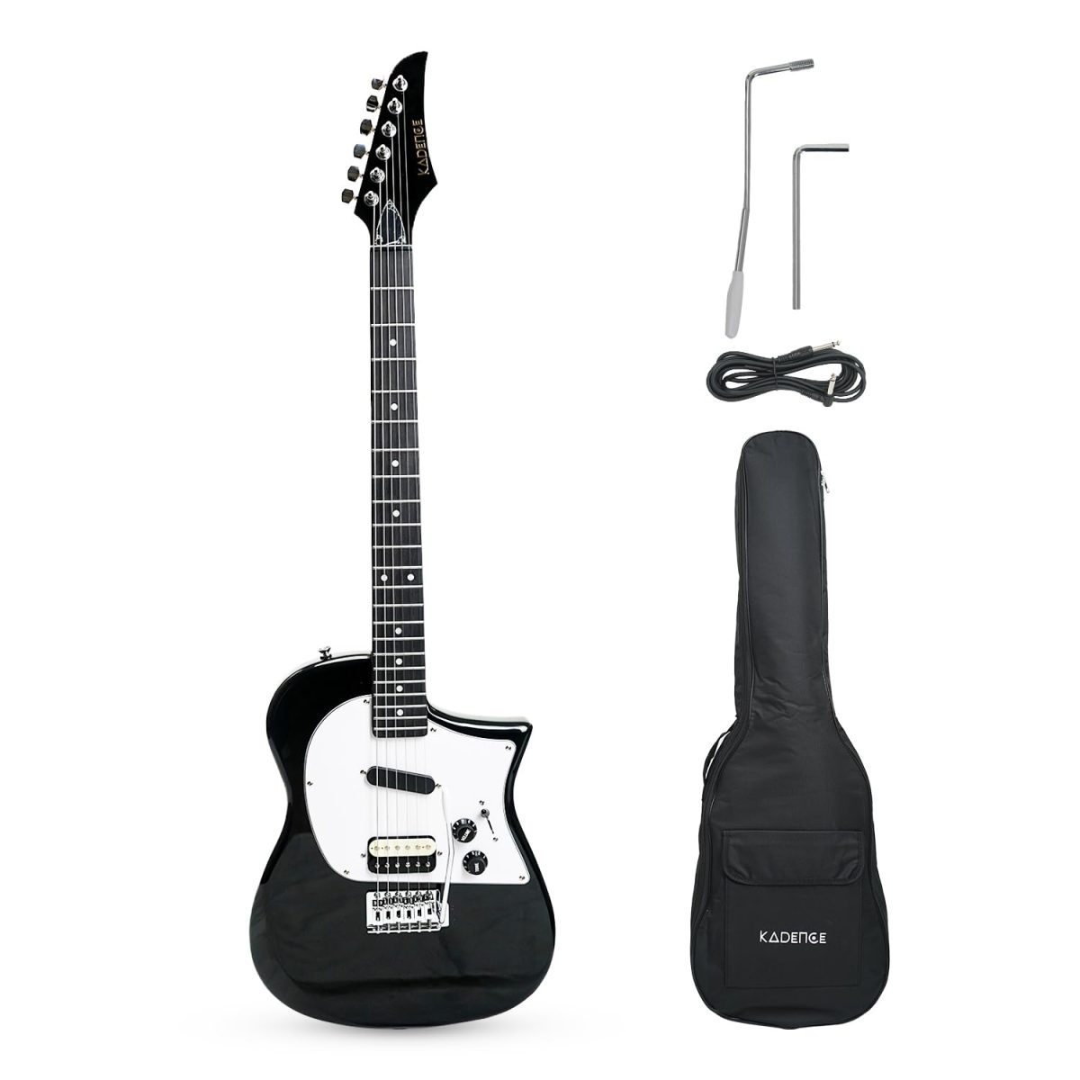 kadence Astroman Electric guitar Black and white Astroman Series | Black and White Electric Guitar (KAD-EG-HS-BK) - Image 3