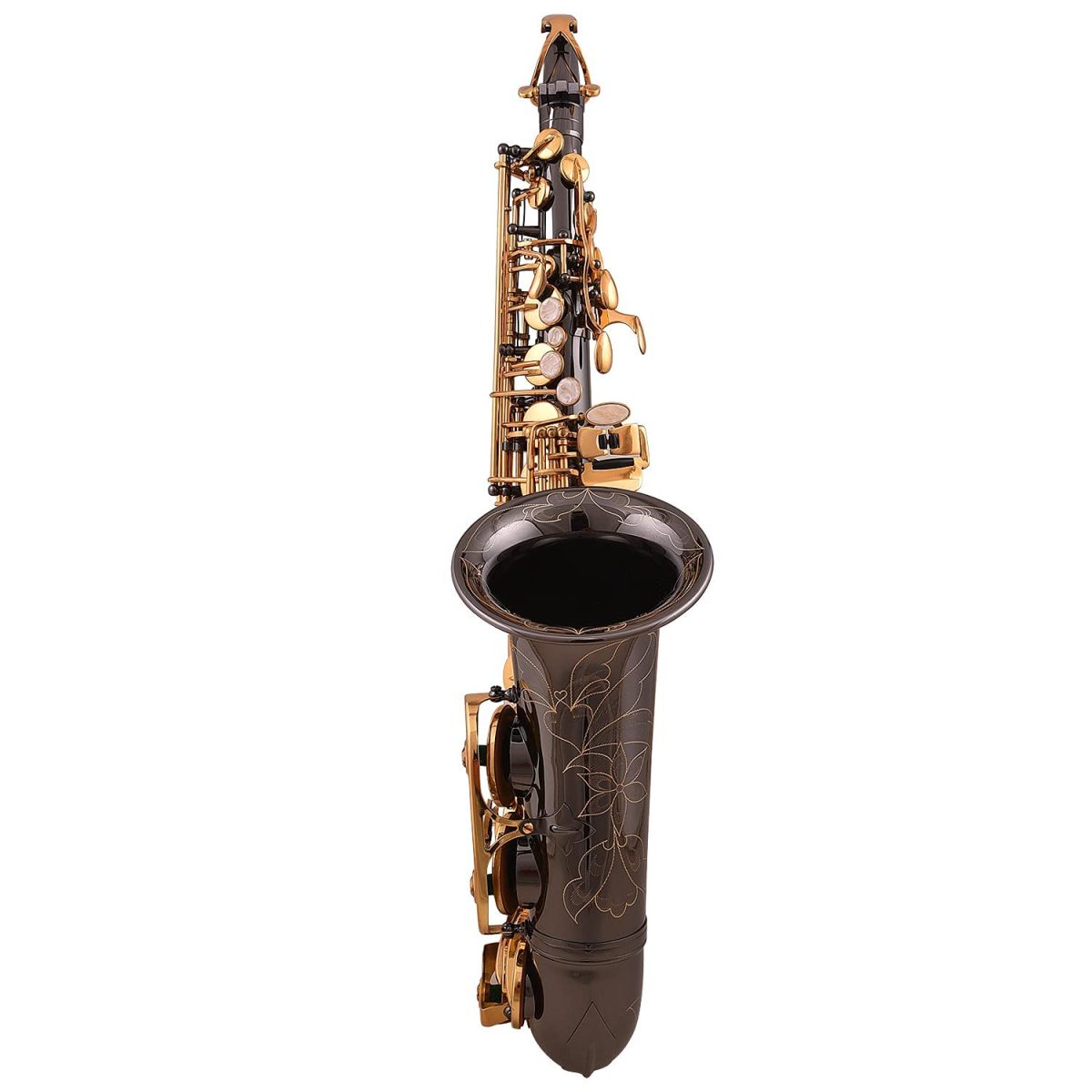 61XAj3f+vHL._SL1500_ Alto Black Gold Saxophone with Leather Case (KAD-SAX-KXB) - Image 3