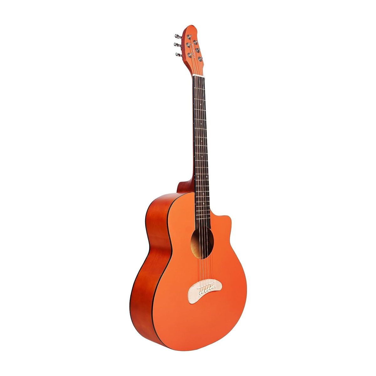 Acoustica Series | Gen-Z Pink Color Acoustic Guitar with Die Cast Keys and Bag + a Free Guitar Online Learning Course. - Image 3