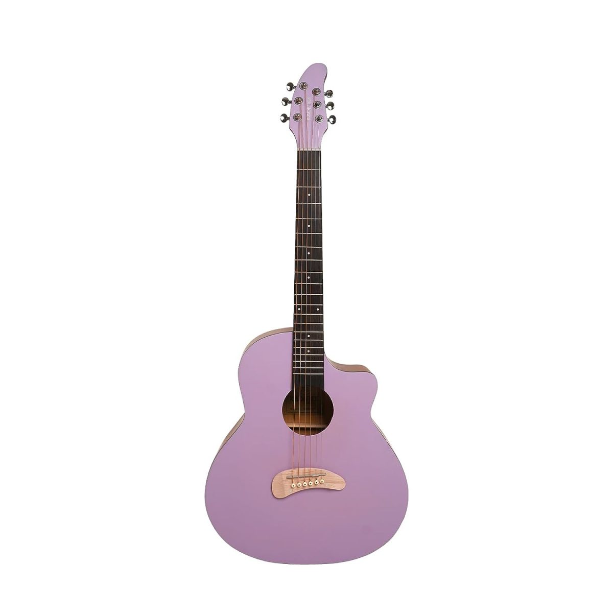 Acoustica Series | Gen-Z Lavender Color Acoustic Guitar with Bag + a Free Guitar Online Learning Course. - Image 2
