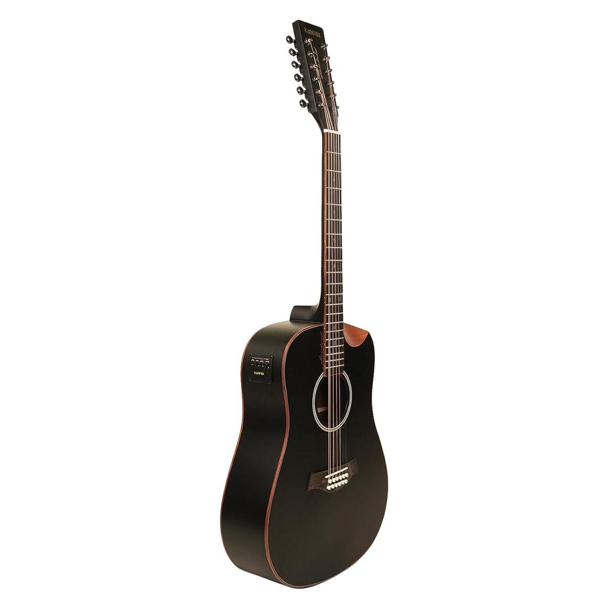 Kadence 12 strings Slowhand Premium Black Spruce wood Semi Acoustic Guitar KSH04-12EQ9 Slowhand Series | 12 strings Premium Black Spruce Wood Semi Acoustic Guitar + a Free Guitar Learning Course. - Image 2