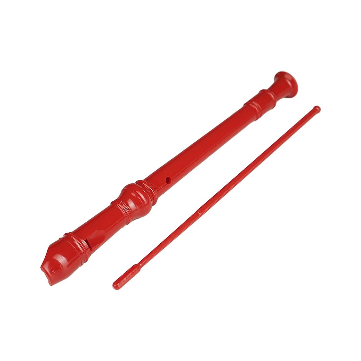 Kadence 8-hole Red Recorder With Cleaning Rod + Cover KAD-REC-RED - Image 5
