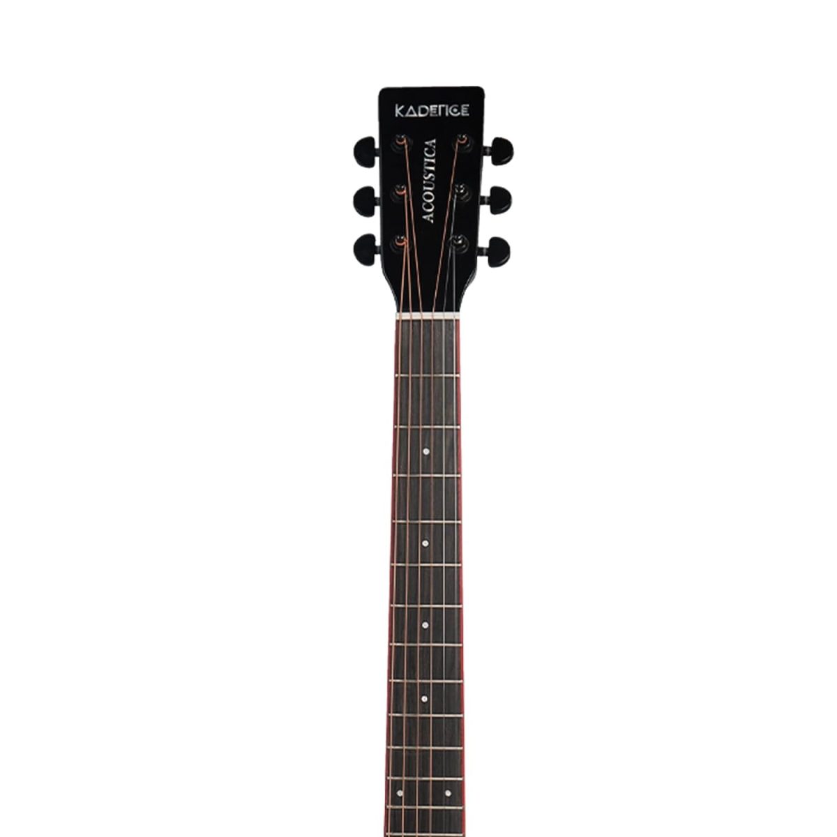 Kadence A281BK 16 Acoustica Series | Premium Rosewood 41" Acoustic Black Guitar + a Free Guitar Online Learning Course. (A281BK) - Image 6