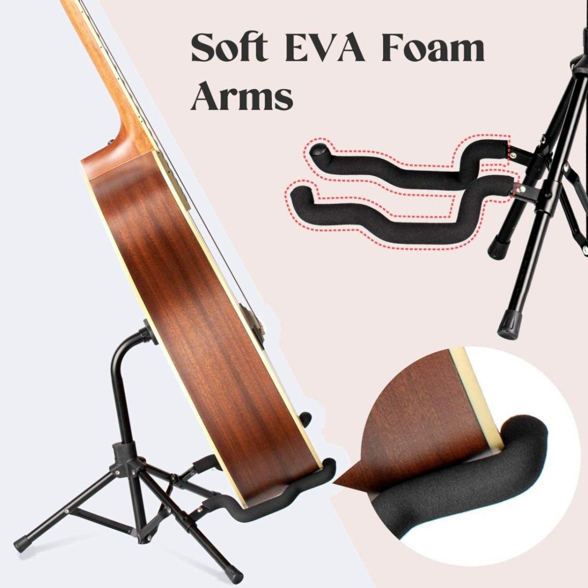 61w2G1ggPVL._SL1280_ Foldable Guitar Stand (KAD-GSTD-D012) NK51 - Image 3