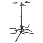 Kadence GSTD 3-in-1 Multi Guitar Stand | Heavy-Duty Metal Frame | Neck Locking System with Foam Protection | Holds 3 Guitars | Tripod Base with Anti-Slip Feet | Ideal for Acoustic, Electric & Bass Guitars