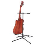 Kadence GSTD 3-in-1 Multi Guitar Stand | Heavy-Duty Metal Frame | Neck Locking System with Foam Protection | Holds 3 Guitars | Tripod Base with Anti-Slip Feet | Ideal for Acoustic, Electric & Bass Guitars - Image 2