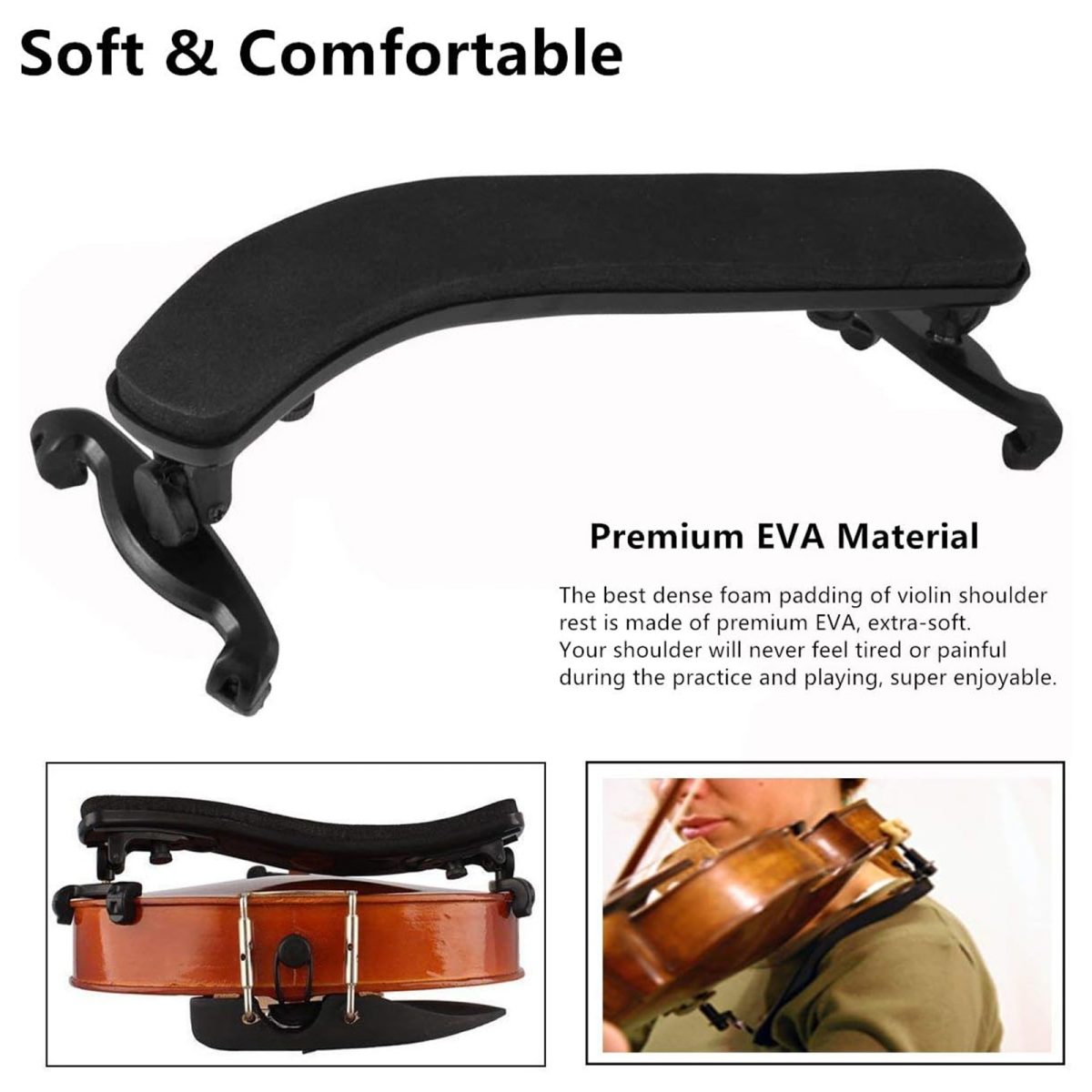 Violin Shoulder Rest 4/4 3/4 - Image 2