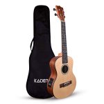 Kadence UKCE01 Concert 24" Electro Acoustic Ukulele | Spruce Wood | Built-in 2-Band EQ Preamp | Comes with Bag | Includes Learning Course