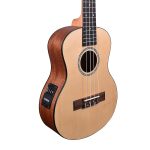 Kadence UKCE01 Concert 24" Electro Acoustic Ukulele | Spruce Wood | Built-in 2-Band EQ Preamp | Comes with Bag | Includes Learning Course - Image 3
