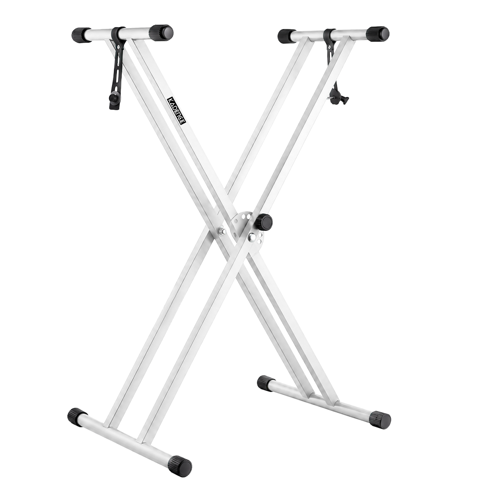 Artboard 1 (1) Kadence NK13WH Jamming Series 3kg Double-X Keyboard Stand | Heavy-Duty Frame & Secure Locking Clutch | Dual-Braced X Design | Ideal for Stage Performance & Jamming - Image 1