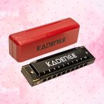 Kadence Daitonic Harmonica T104, With Learning course Key of C 10 Holes 20 tones Mouth Organ for Kids Adults and Beginners,with Hard Case (Black)