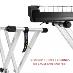 Kadence NK13WH Jamming Series 3kg Double-X Keyboard Stand | Heavy-Duty Frame & Secure Locking Clutch | Dual-Braced X Design | Ideal for Stage Performance & Jamming - Image 4