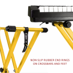 Kadence NK13YL Jamming Series 3kg Double-X Keyboard Stand | Heavy-Duty Frame & Secure Locking Clutch | Dual-Braced X Design | Ideal for Stage Performance & Jamming - Image 4
