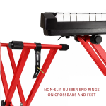 Kadence NK13RD Jamming Series 3kg Double-X Keyboard Stand | Heavy-Duty Frame & Secure Locking Clutch | Dual-Braced X Design | Ideal for Stage Performance & Jamming - Image 3