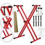 Kadence NK13RD Jamming Series 3kg Double-X Keyboard Stand | Heavy-Duty Frame & Secure Locking Clutch | Dual-Braced X Design | Ideal for Stage Performance & Jamming - Image 2