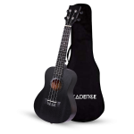 Kadence UKTWBLK Concert 23" Acoustic Ukulele | Sapele Wood | Comes with Bag | Includes Learning Course