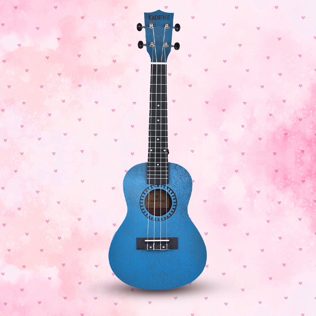 Artboard 6 (2) Kadence Oceanic Blue Ukulele with Learning Combo Pack and Bag - Image 1