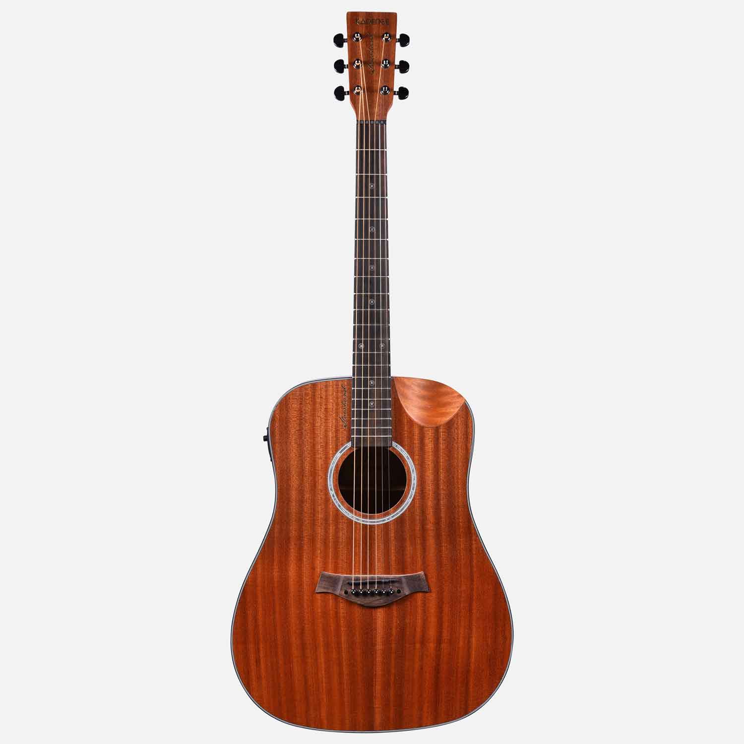 A Mahogany Wood Semi Acoustic Guitar