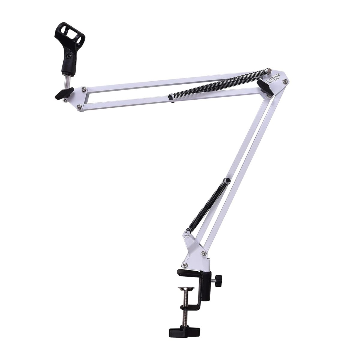 Kadence Microphone Suspension Boom Scissor Arm Stand (White) - Image 1