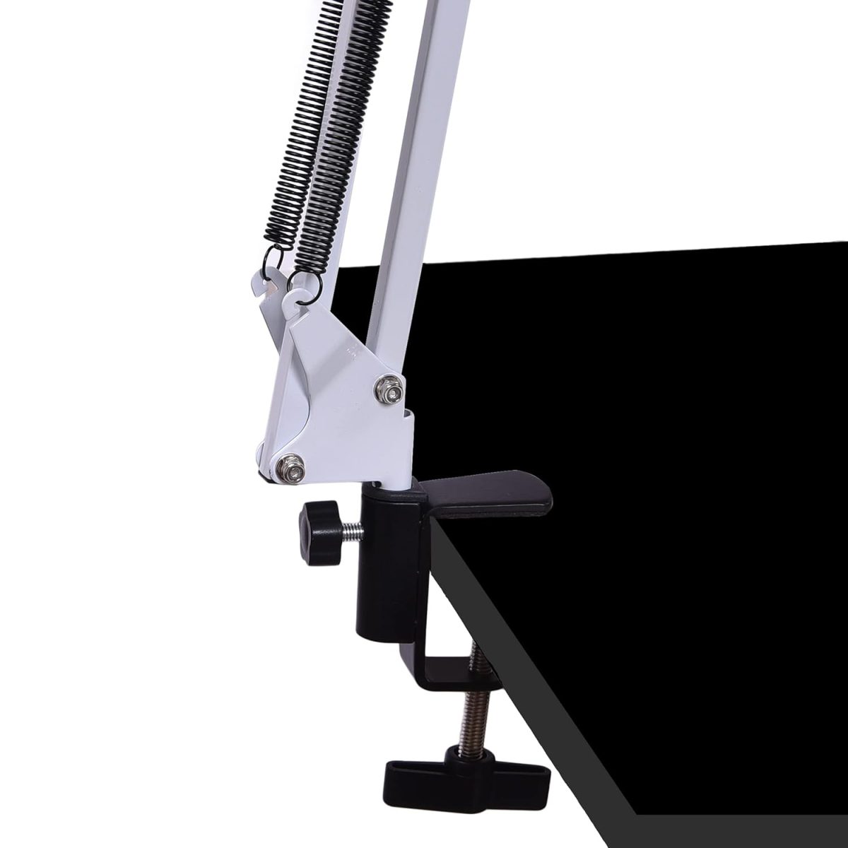 Kadence Microphone Suspension Boom Scissor Arm Stand (White) - Image 5