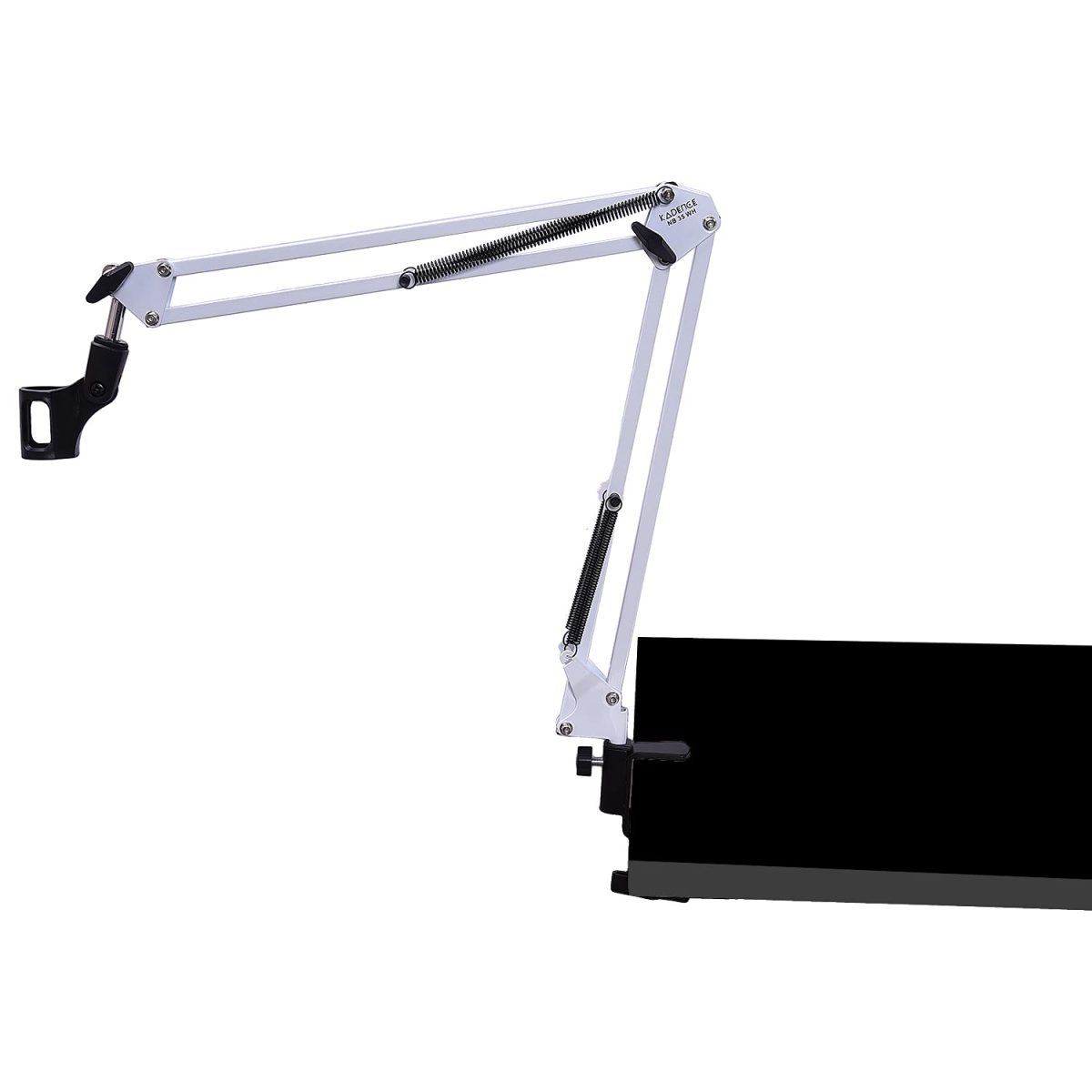Kadence Microphone Suspension Boom Scissor Arm Stand (White) - Image 7