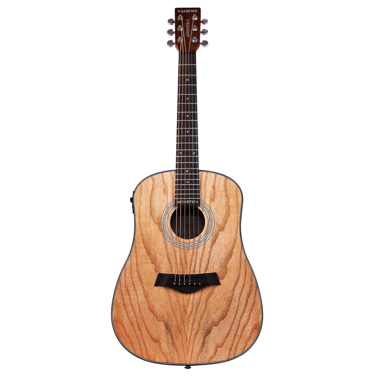 Acoustic-Electric Travel Guitar with Pickup and Inbuilt Tuner (A06: 34") - Image 2