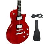 kadence Dark Brown Electric Guitar with bag and cable