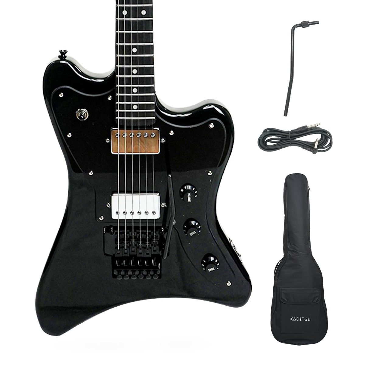 Astroman Series | Black Electric Guitar (KAD-EG-FR-BK) - Image 2