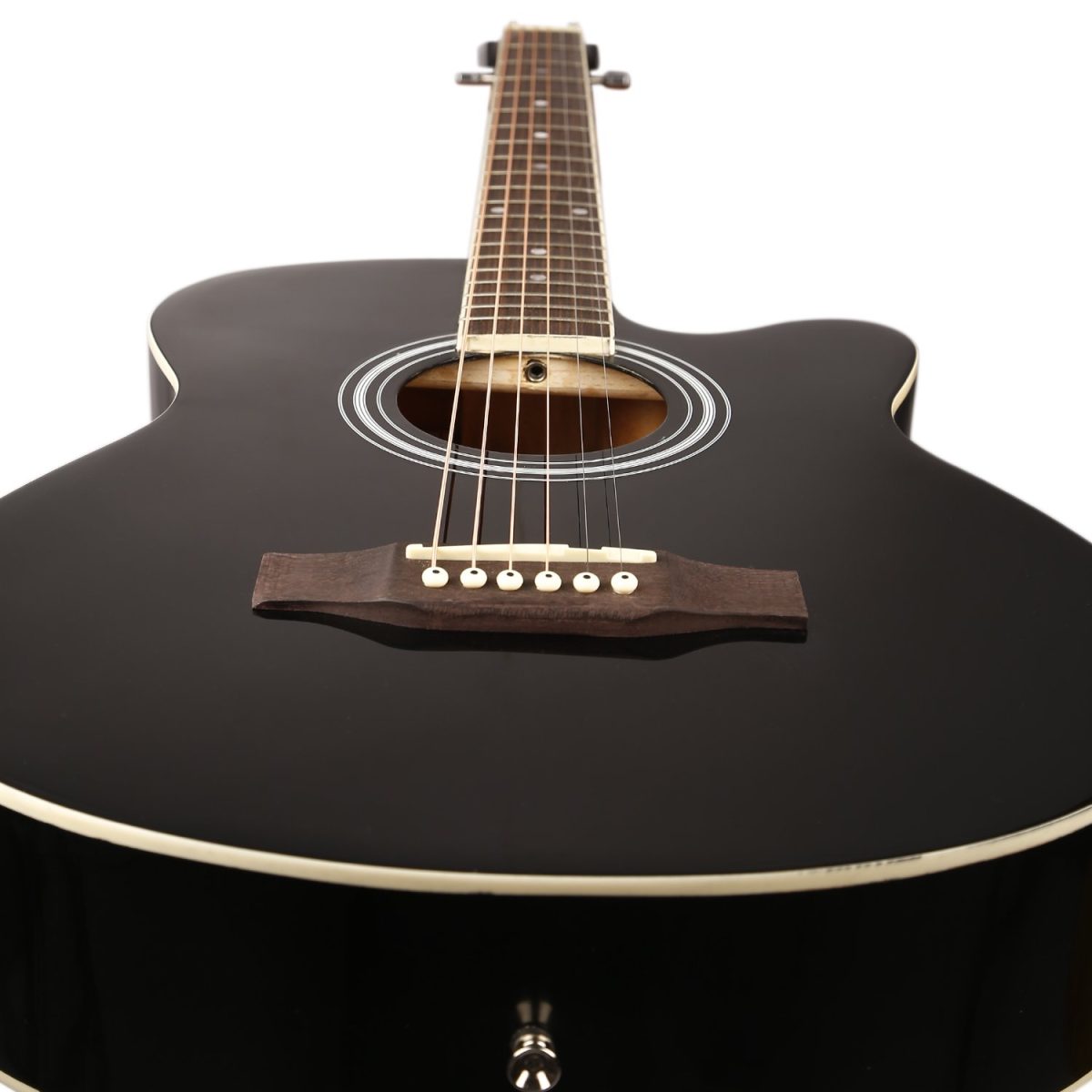 Frontier Series | Black 40" Acoustic Guitar with Combo + a Free Guitar Online Learning Course. - Image 4