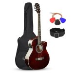 Frontier Series | Brown 40" Semi Acoustic Guitar with Combo + a Free Guitar Online Learning Course.