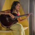 Frontier Series | Brown 40" Semi Acoustic Guitar with Combo + a Free Guitar Online Learning Course. - Image 4