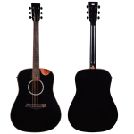 Kadence SH04 Slowhand 41” Electro-Acoustic Guitar | Dreadnought Cutaway | Black Spruce Wood | EQ + Built-in Tuner | Super Combo - Image 5