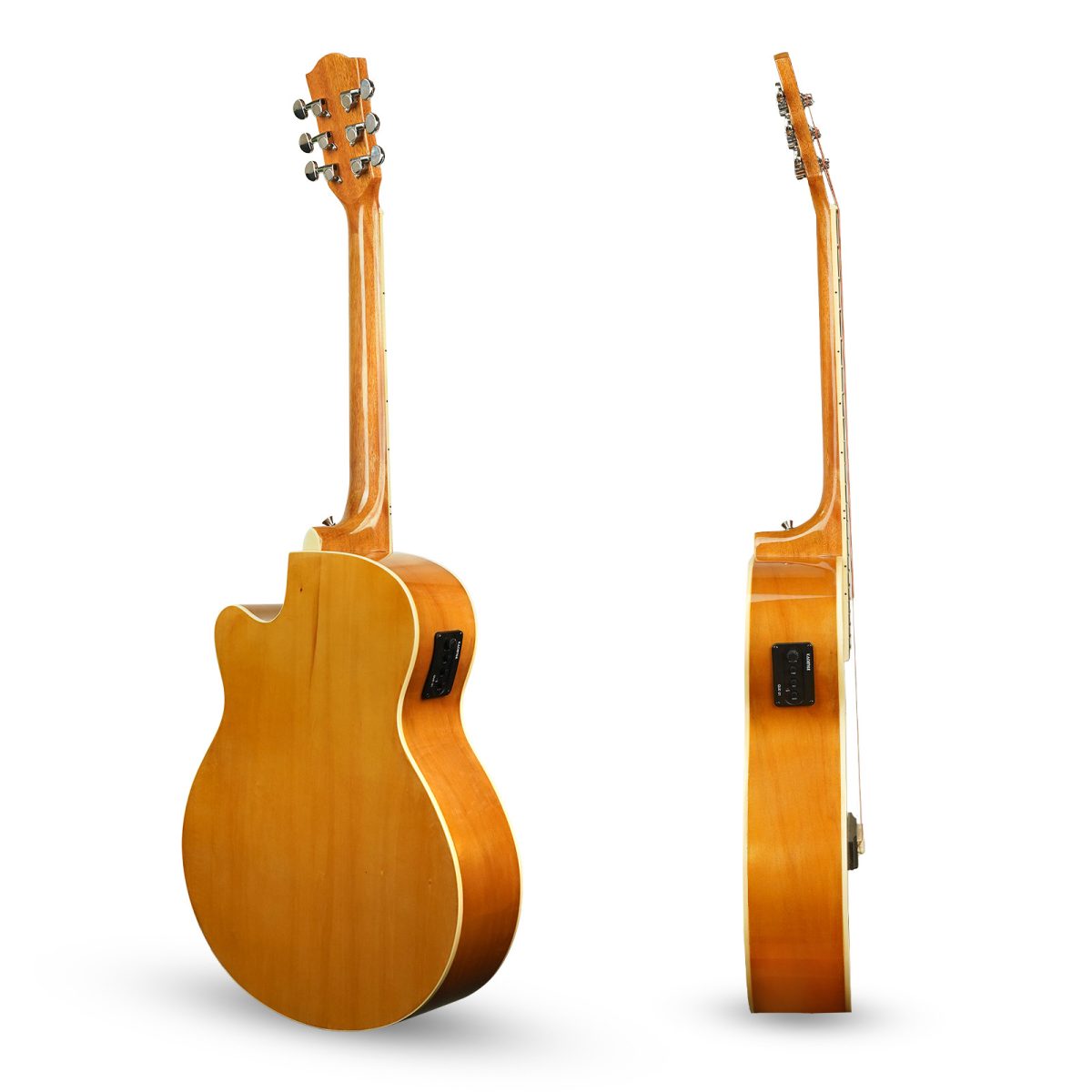 Kadence FNTR-NATEQ Frontier 40" Electro Acoustic Guitar | Grand Auditorium Cutaway | Comes with Bag, Set Of Strings, Strap, Picks | EQ - Image 7
