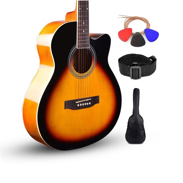 Frontier Series | Sunburst 40" Acoustic Guitar with Combo + a Free Guitar Learning Course.