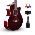 Frontier Series | Red Wine 40" Acoustic Guitar with Combo + a Free Guitar Online Learning Course.