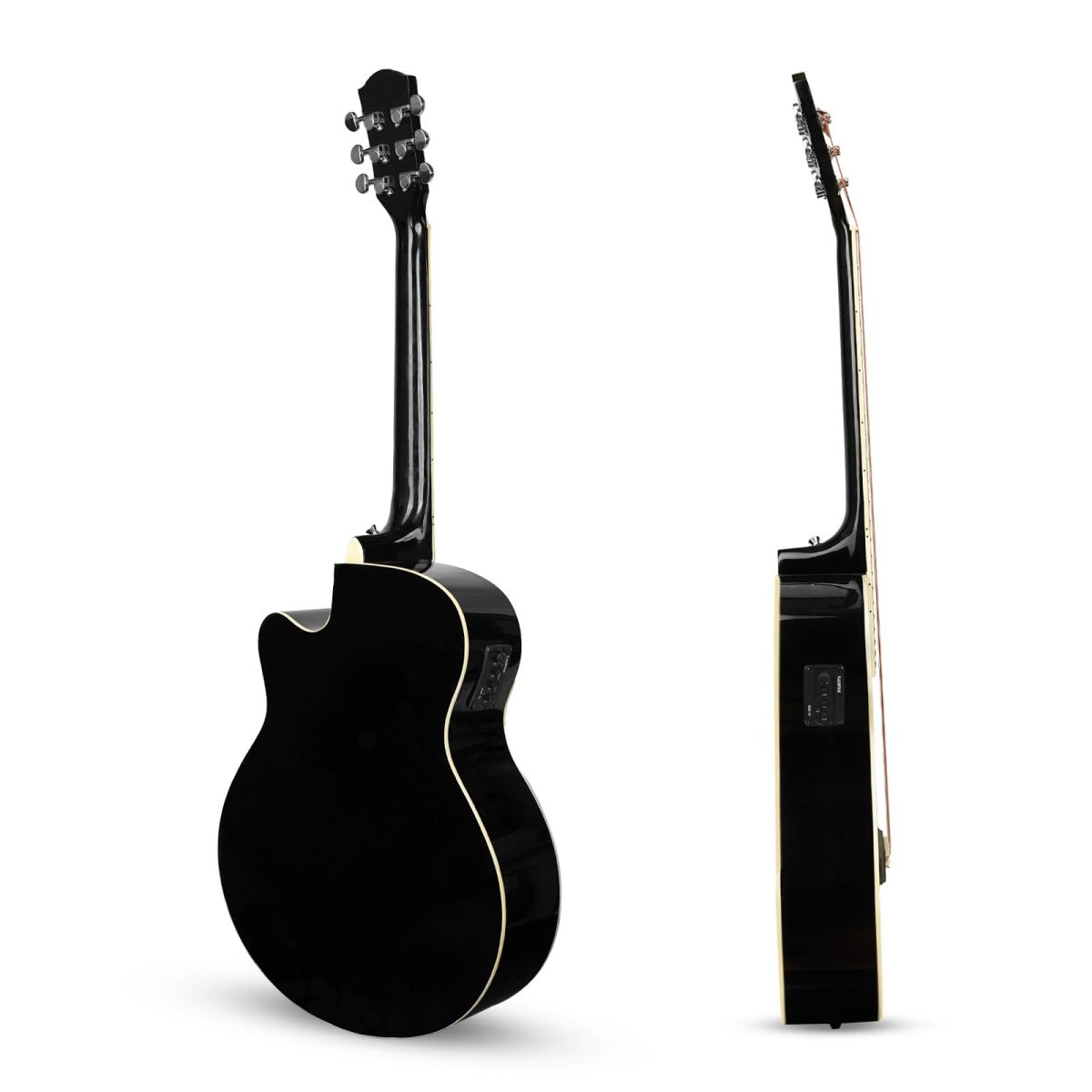 Frontier eq6 Frontier Series | Black 40" Semi Acoustic EQ Guitar with Combo + a Free Guitar Online Learning Course. - Image 6