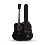 Acoustica Series | Premium Rosewood 41" Acoustic Black Guitar + a Free Guitar Online Learning Course. (A281BK)