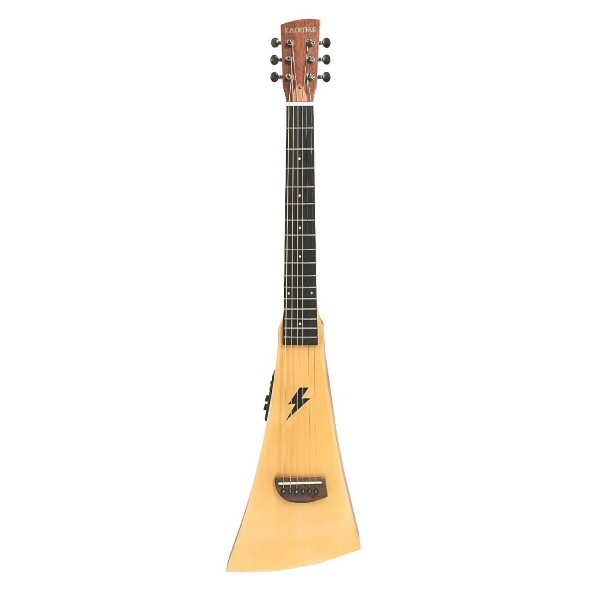 Kadence Wanderer 36” Travel Guitar with Spruce Top, Mahogany back and side | Perfect for Playing On the Go | Comes with Bag and Eq - Image 3