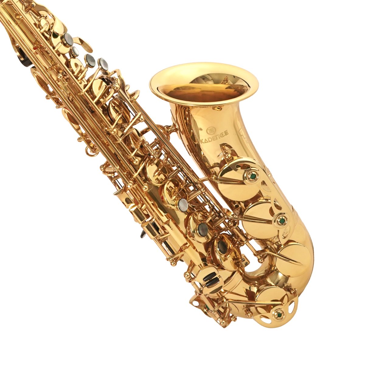 03 (2) Professional Gold Alto Saxophone with complete Kit- Case, Polishing Cloth, Cleaning Rod and Gloves - Image 5