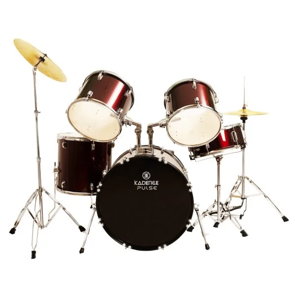 5 Piece Drum Set (Wine Red)