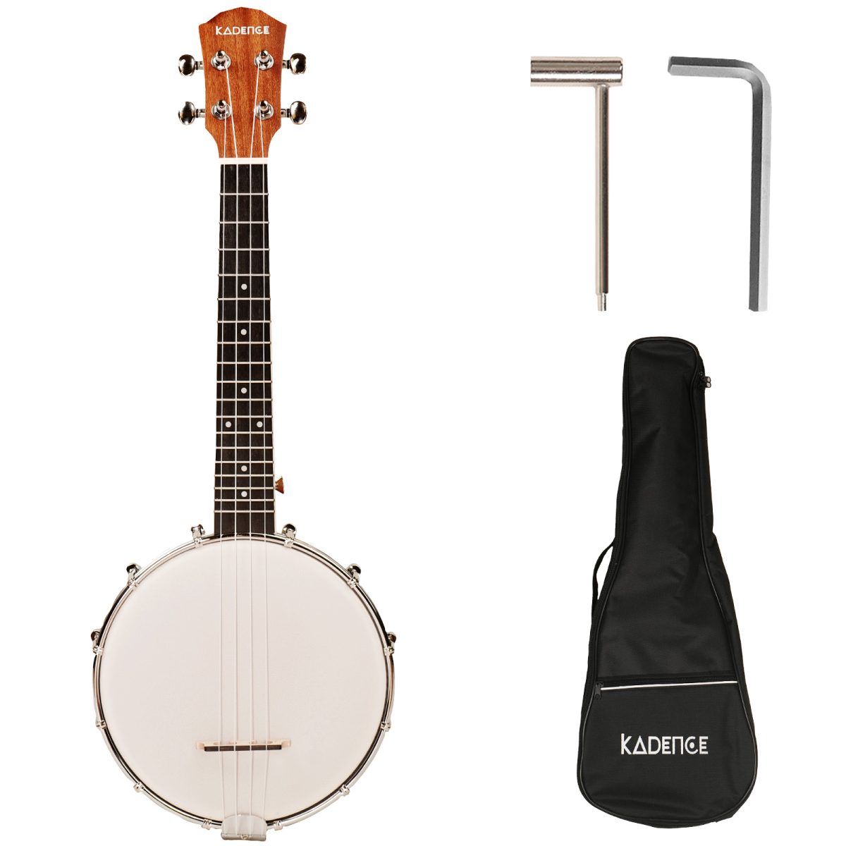 a 24" wooden 4 Strings Bowl-Back Mandolin-Banjo (Oval Hole) a 24" wooden 4 Strings Bowl-Back Mandolin-Banjo (Oval Hole)