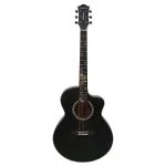 Frontier Series | Spruce & Rosewood Black 40" Acoustic Guitar with Unique Fretboard design and a Free Guitar Online Learning Course. - Image 3