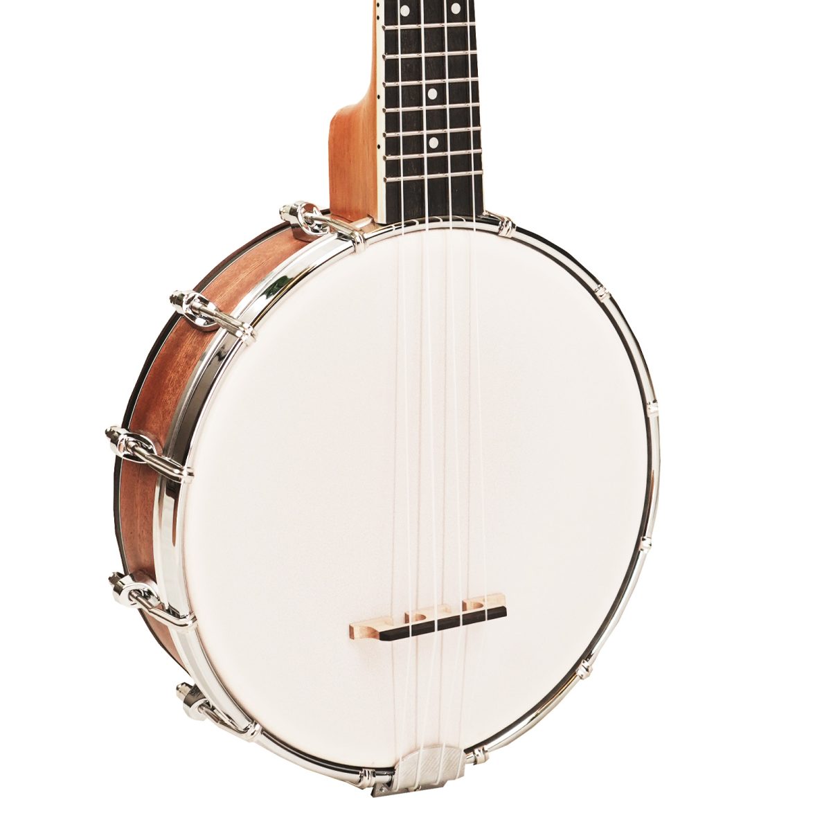 24" 4 Strings Bowl-Back Mandolin- Banjo(Oval Hole) built using Mahogany Wood in Matt Finish | Ukelele Concert Size - Image 2