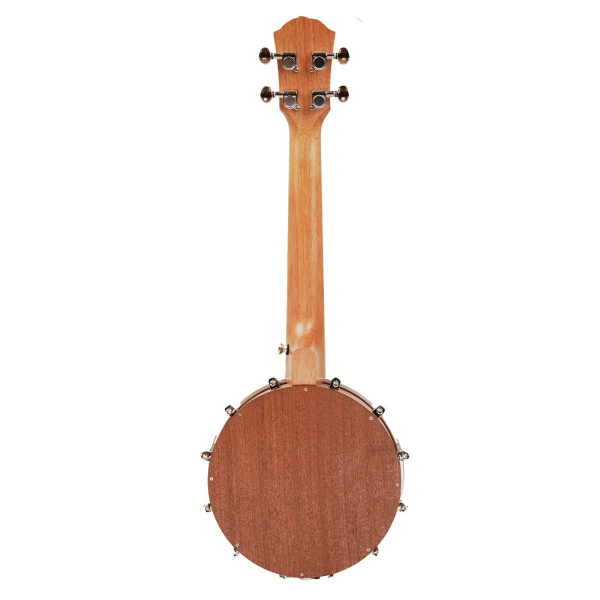 4 string banjolele back side view