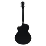 Kadence FR77BK Frontier 40" Acoustic Guitar | Grand Auditorium Cutaway | Special Fret Inlays | Comes with Bag - Image 6