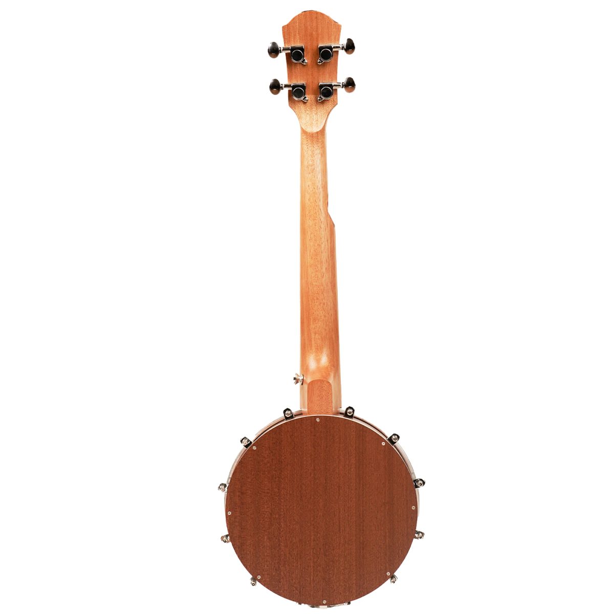 26" 5 Strings Bowl-Back Mandolin- Banjo(Oval Hole) built using Mahogany Wood in Matt Finish | Ukulele Tenor Size - Image 7
