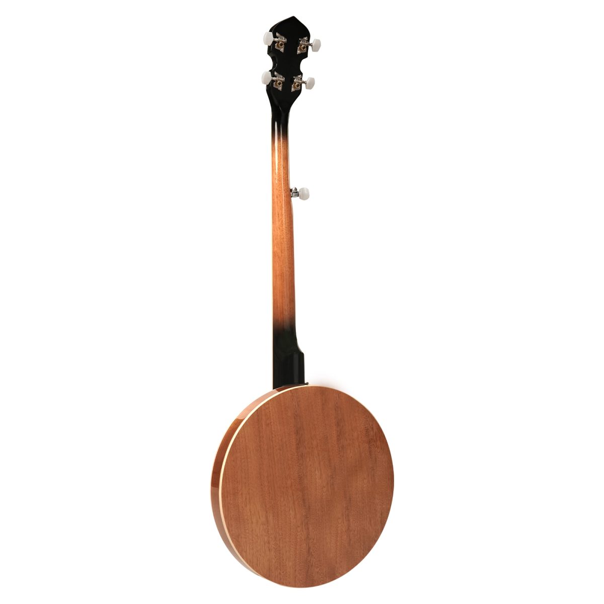 Kadence KBAN-5ST Banjo Glossy Finish Mahogany Body – side backview