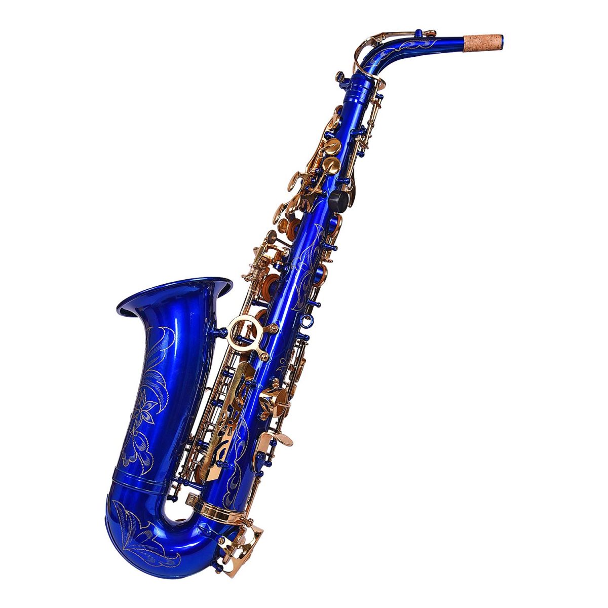 Blue Gold Alto Saxophone with complete Kit- Case, Polishing Cloth, Cleaning Rod and Gloves - Image 5